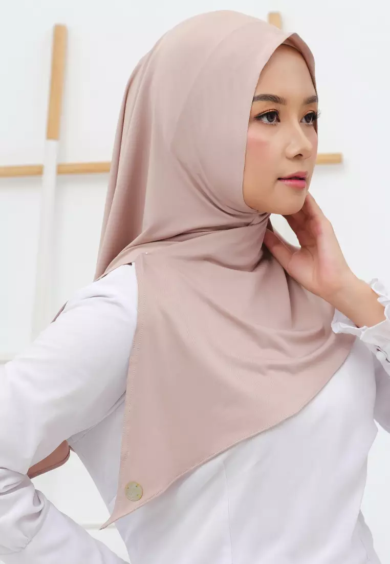 Jilbab Wanita Instan Curve Hijab Nude