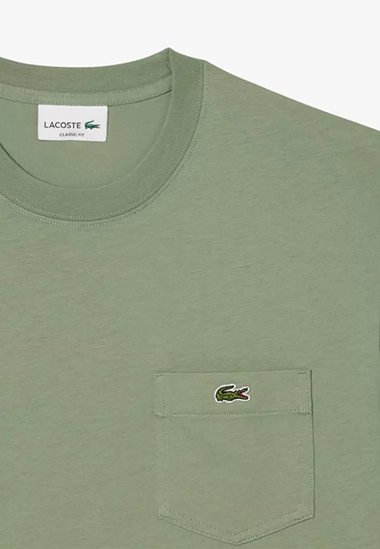 Cotton T-shirt with Breast Pocket