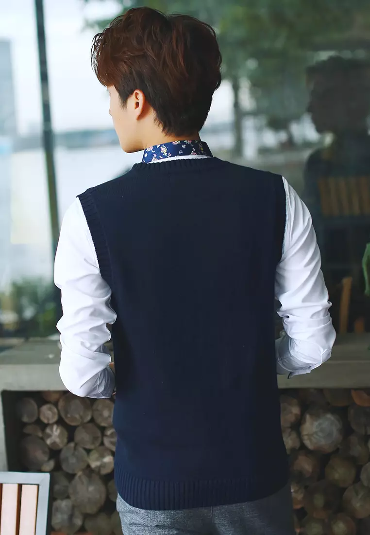 V-neck Casual Vest XH2019