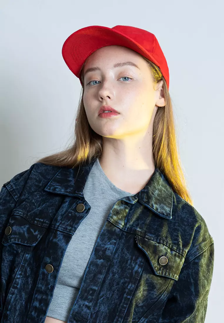 Topi Casual Polos Sport Besi Baseball Cap Tumblr Hat Merah