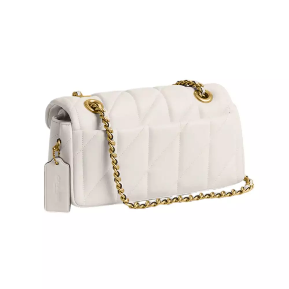 Tabby 20 Quilted Leather Shoulder Bag Chalk Ghw