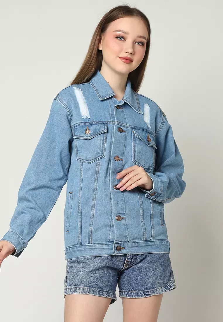 Jaket Denim Wanita Topaz Blue 292101N