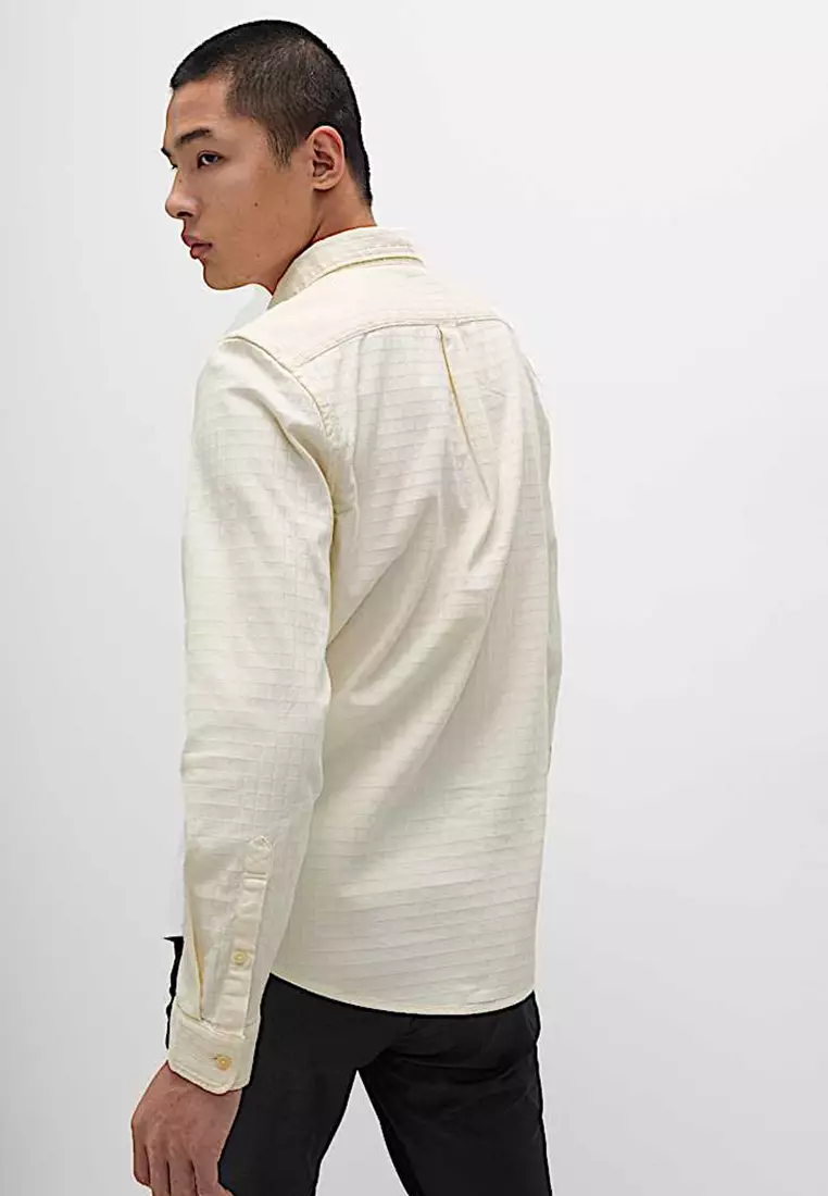 Pure Cotton Textured Shirt