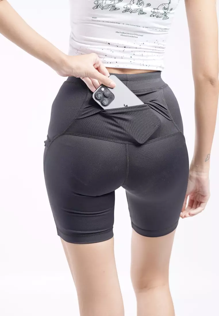 Tiento Baselayer Leging Pendek Ketat Olahraga Wanita Legging Sport Short Pants Series Wanita