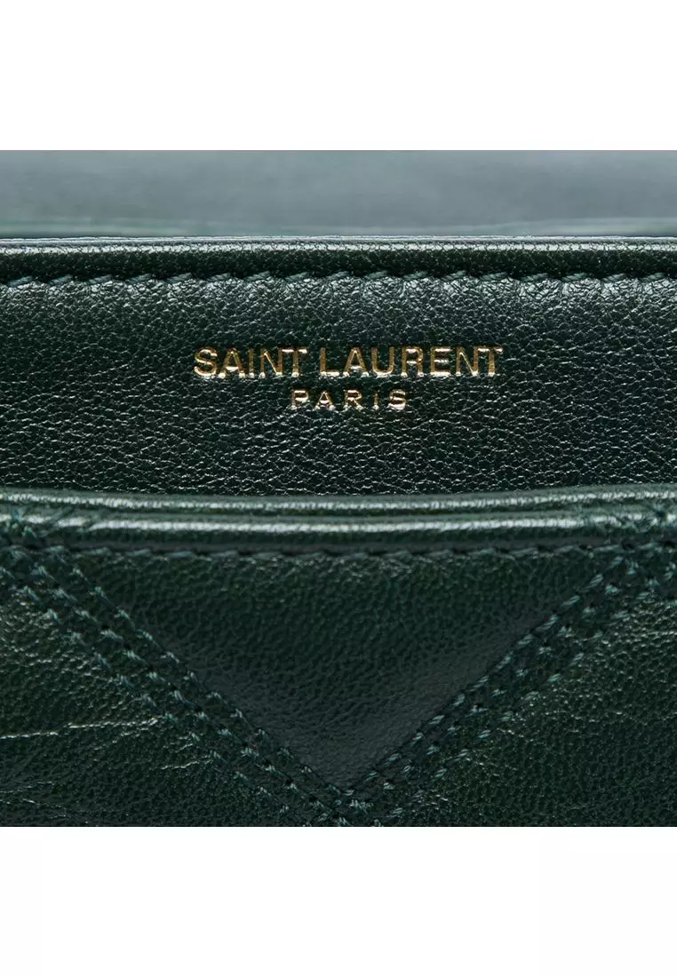 Pre-Loved Saint Laurent Small Quilted Lambskin Becky Chain Shoulder Bag
