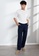 Origin by Zalora navy Linen Tailored Long Pants A7D15AAD42E476GS_4