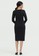 Cloth Inc black Bodycon Knit Dress in Black 00718AA708E042GS_2