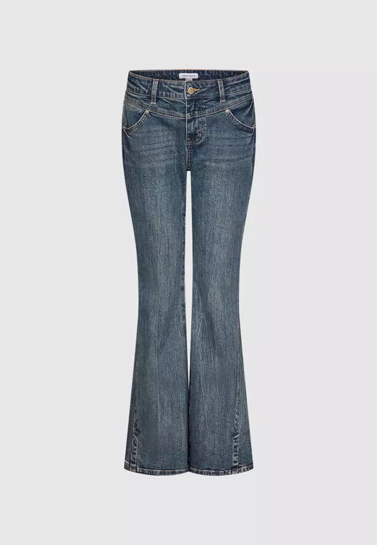 High Rise Bootcut Stretch Denim Jeans