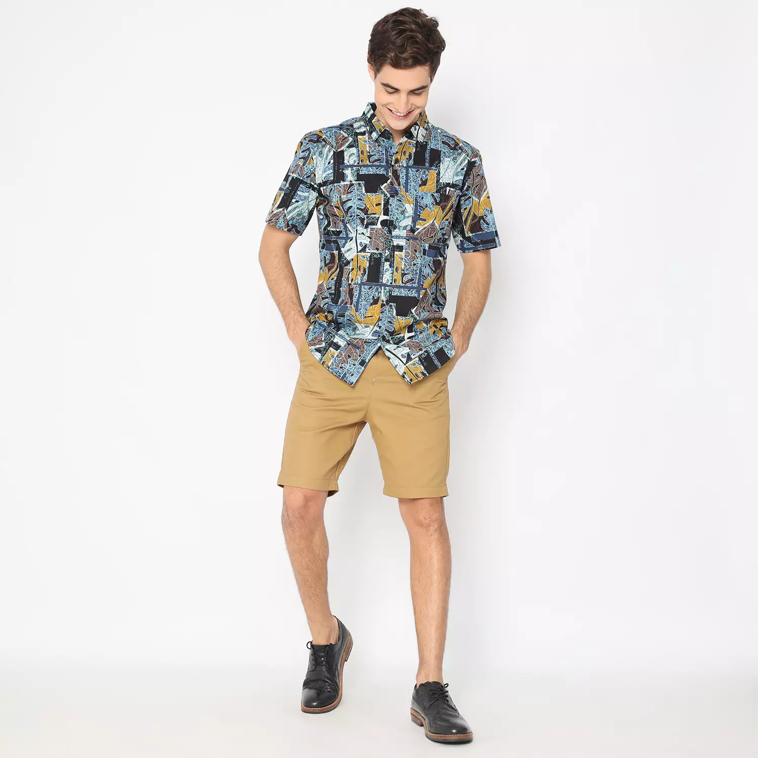 Platini Kemeja Hawai Pria Lengan Pendek 131956