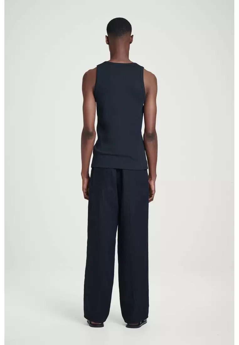 SLIM RIBBED COTTON TANK TOP