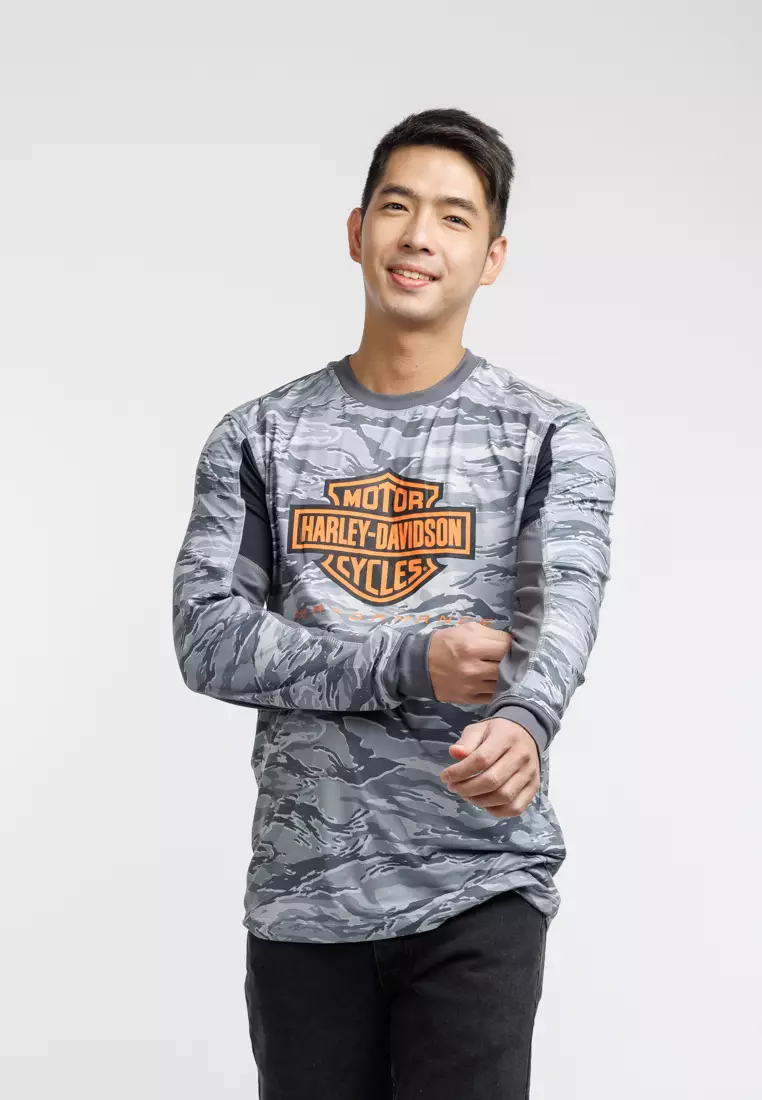 Harley-Davidson® Harley-Davidson® Men's Factory Performance Long Sleeve Camo Tee