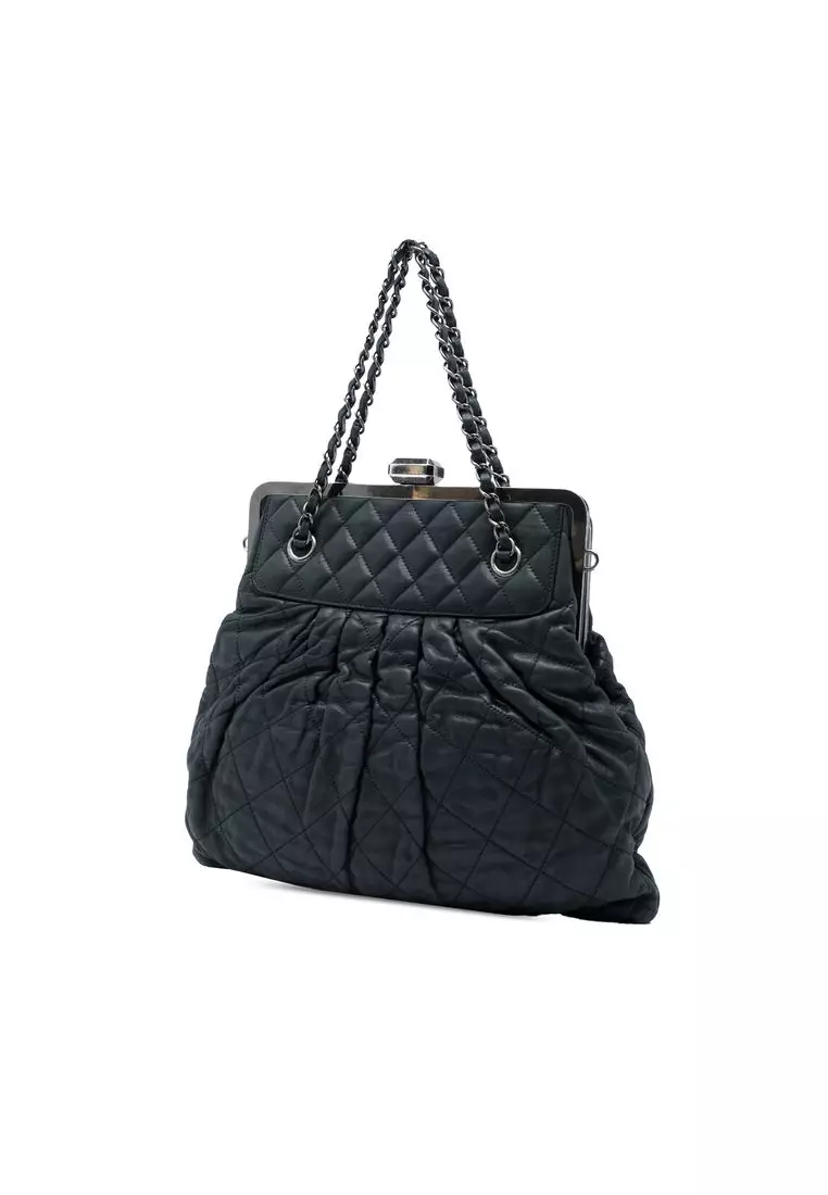 Pre-Loved Chanel Quilted Iridescent Calfskin Chic Quilt Frame Satchel
