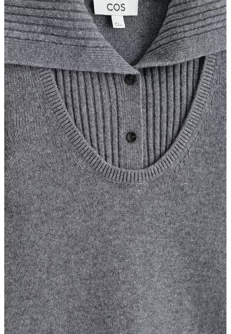 LAYERED MERINO WOOL JUMPER