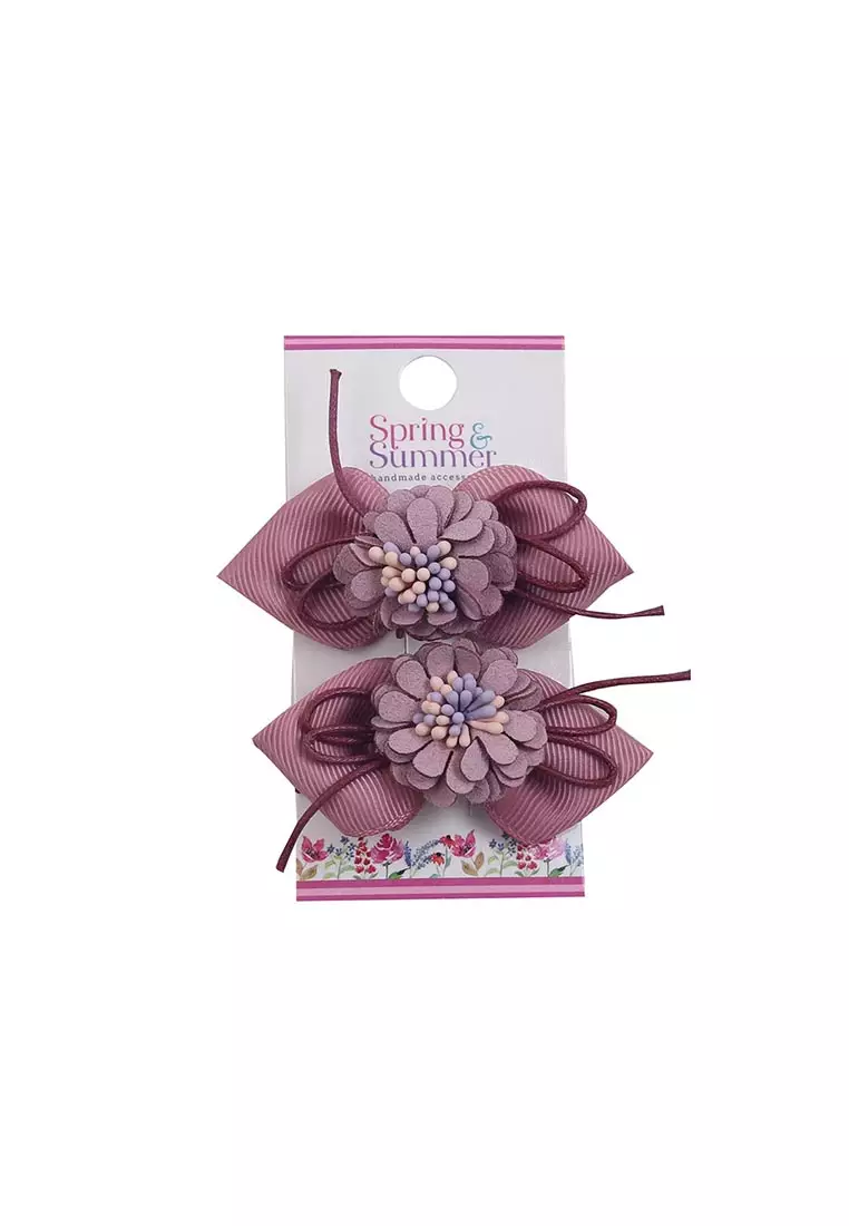 Maya Hairclip Pink Tulip