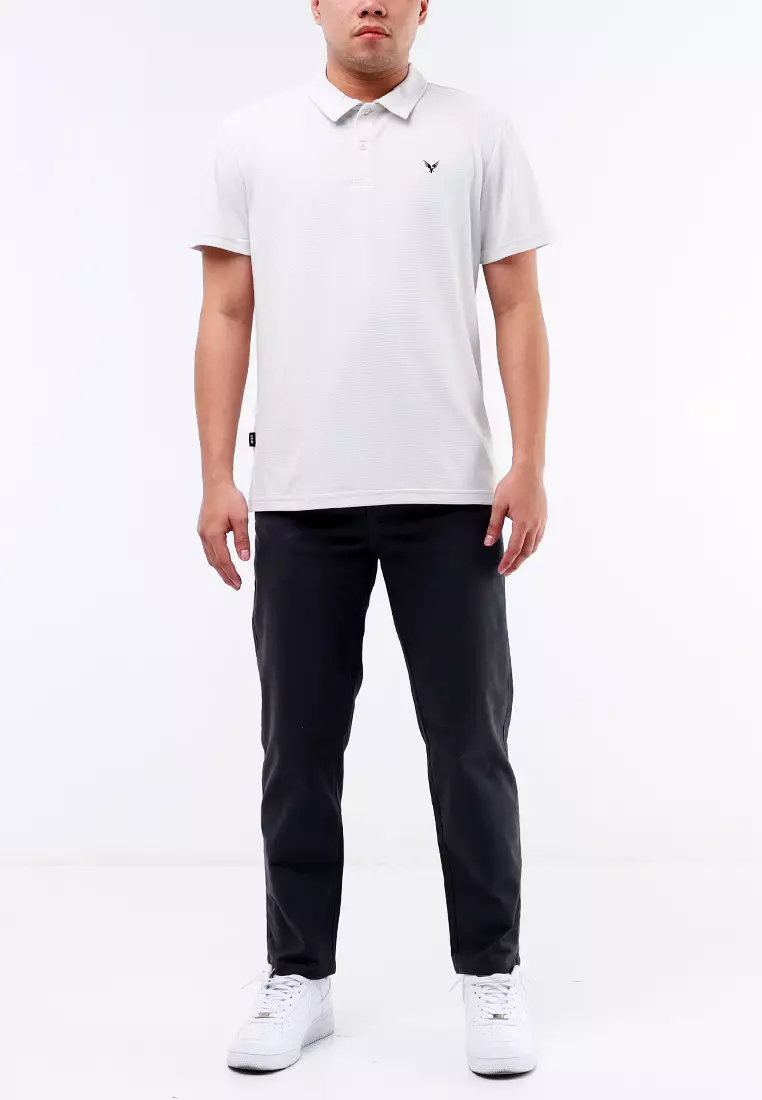 Collared Waffle Short Sleeve Polo