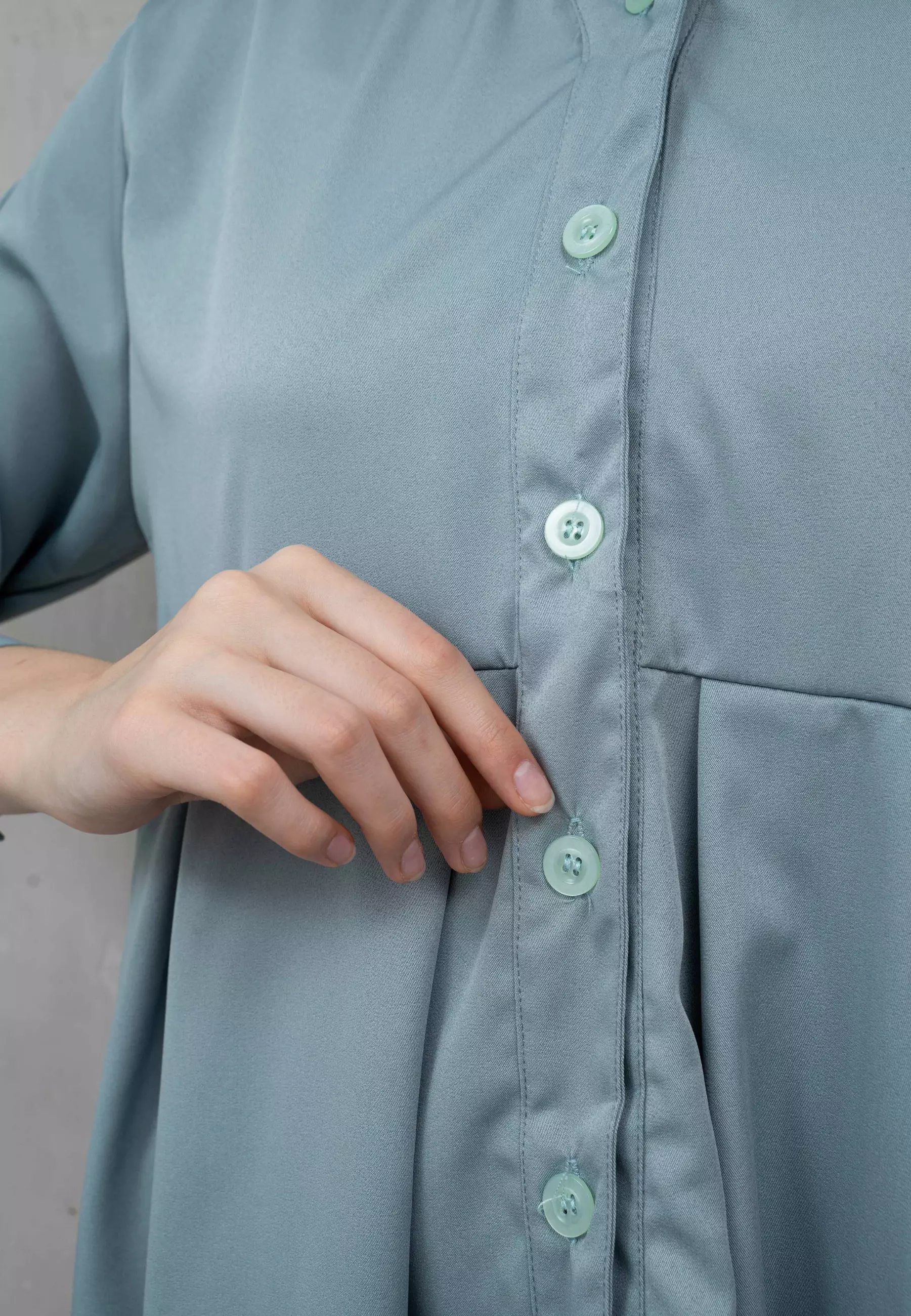 Houseofcuff Mars Top in Pastel Blue Kemeja Wanita