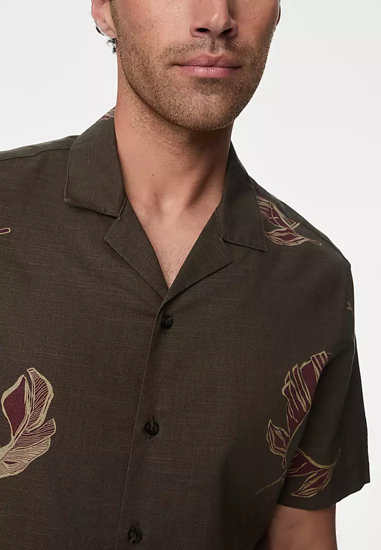 Easy Iron Pure Cotton Hawaiian Shirt