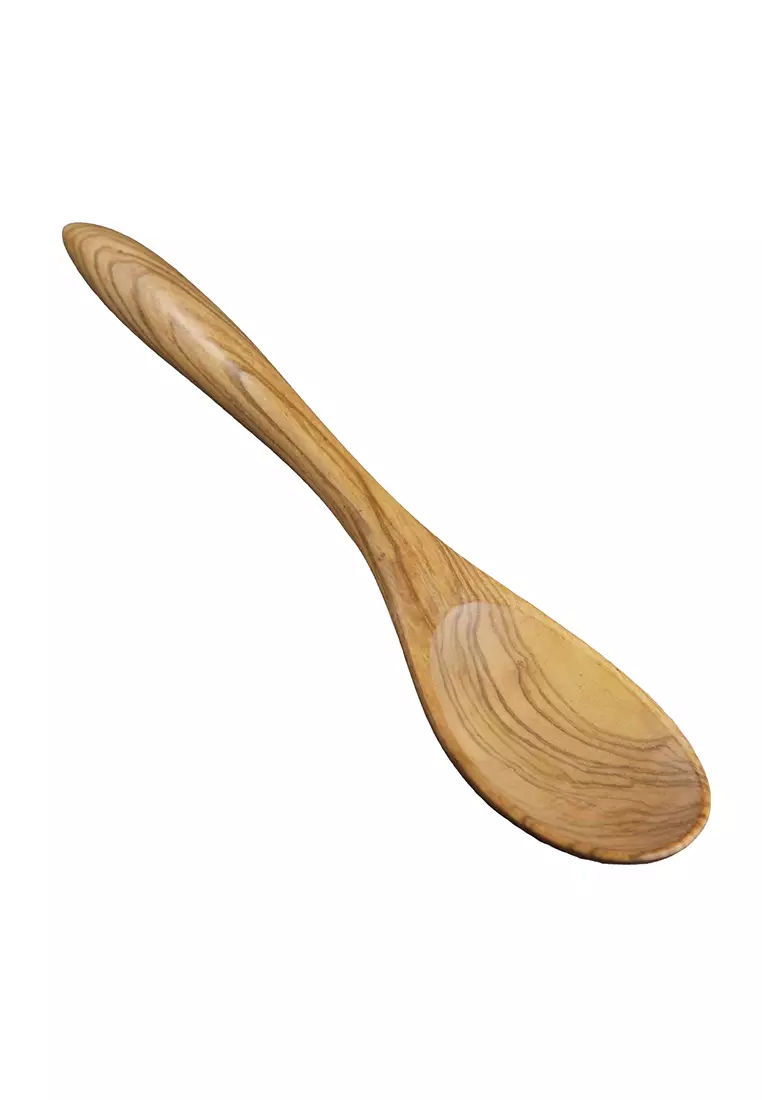 Berard Olive Wood Soup Ladle with Leather Strap