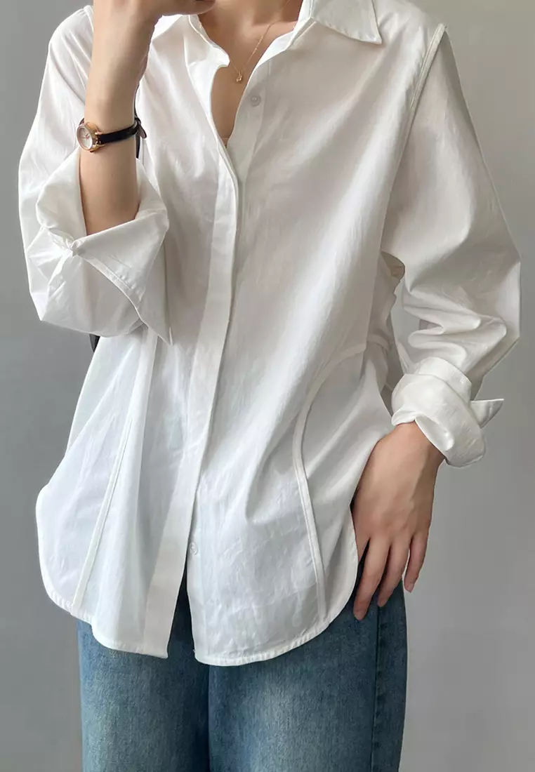 Loose long sleeve shirt hotsell