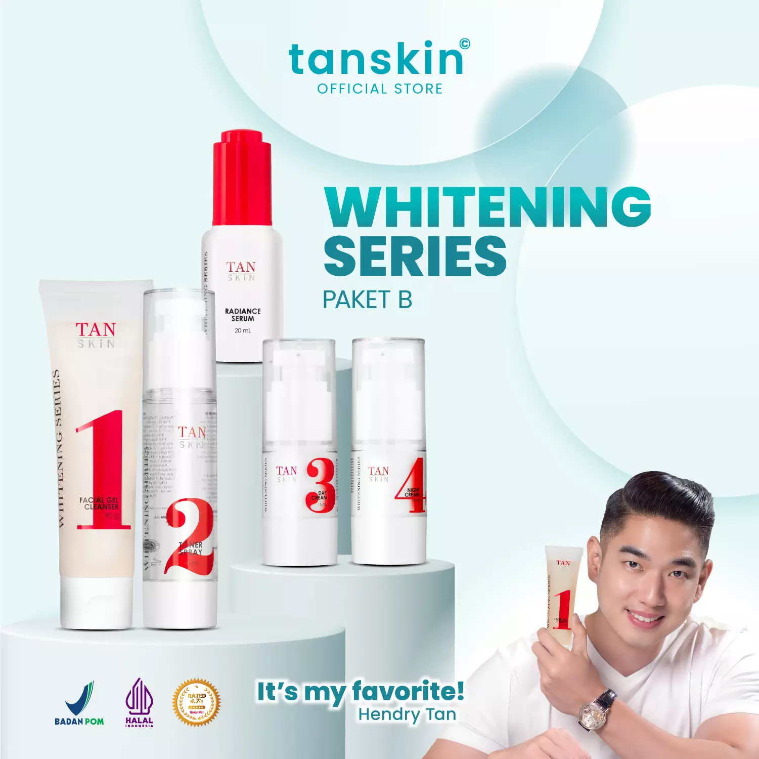 Jual Tan Skin Tanskin Paket Whitening Series Paket Skincare Mencerahkan Wajah Lengkap