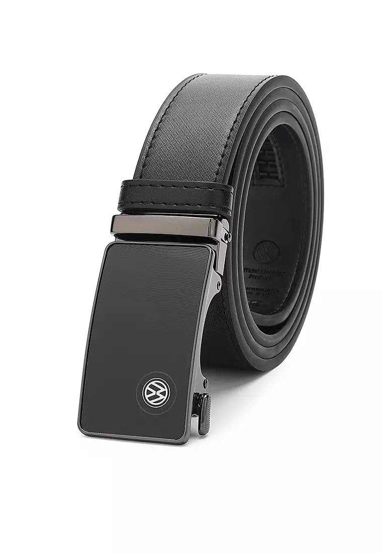 Gift Set - Genuine Leather RFID Wallet + 40mm Automatic Belt (禮盒 - 皮具錢包 + 腰帶) - 黑色