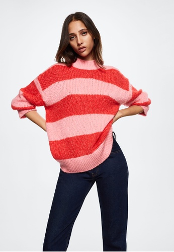 Mango Oversized Striped Sweater | ZALORA Malaysia