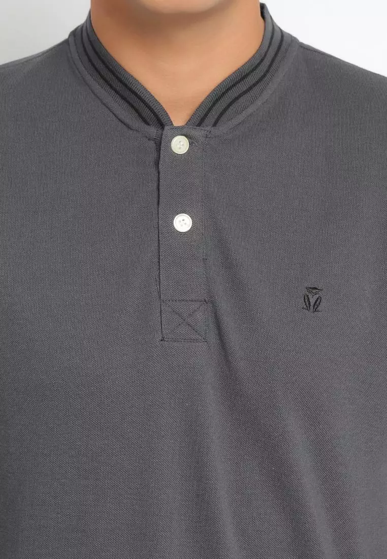 Matsuda Kaos Henley Pique Hino