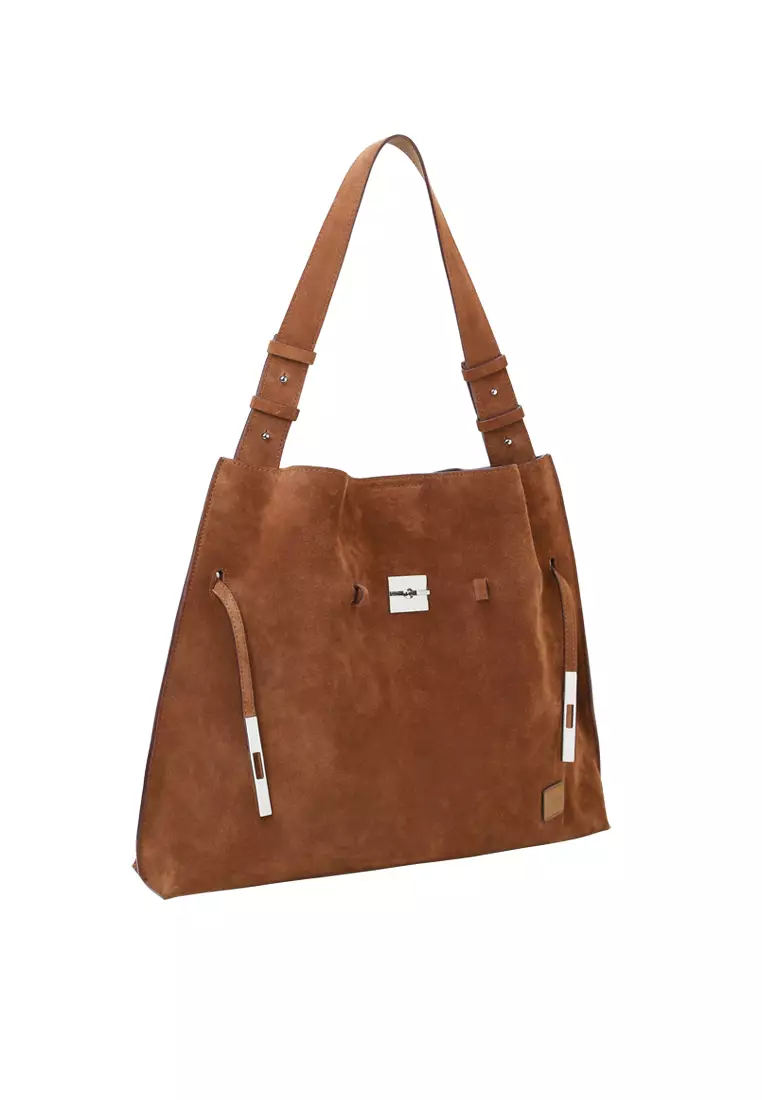 SAOI Belt Tote II - Suede Caramel