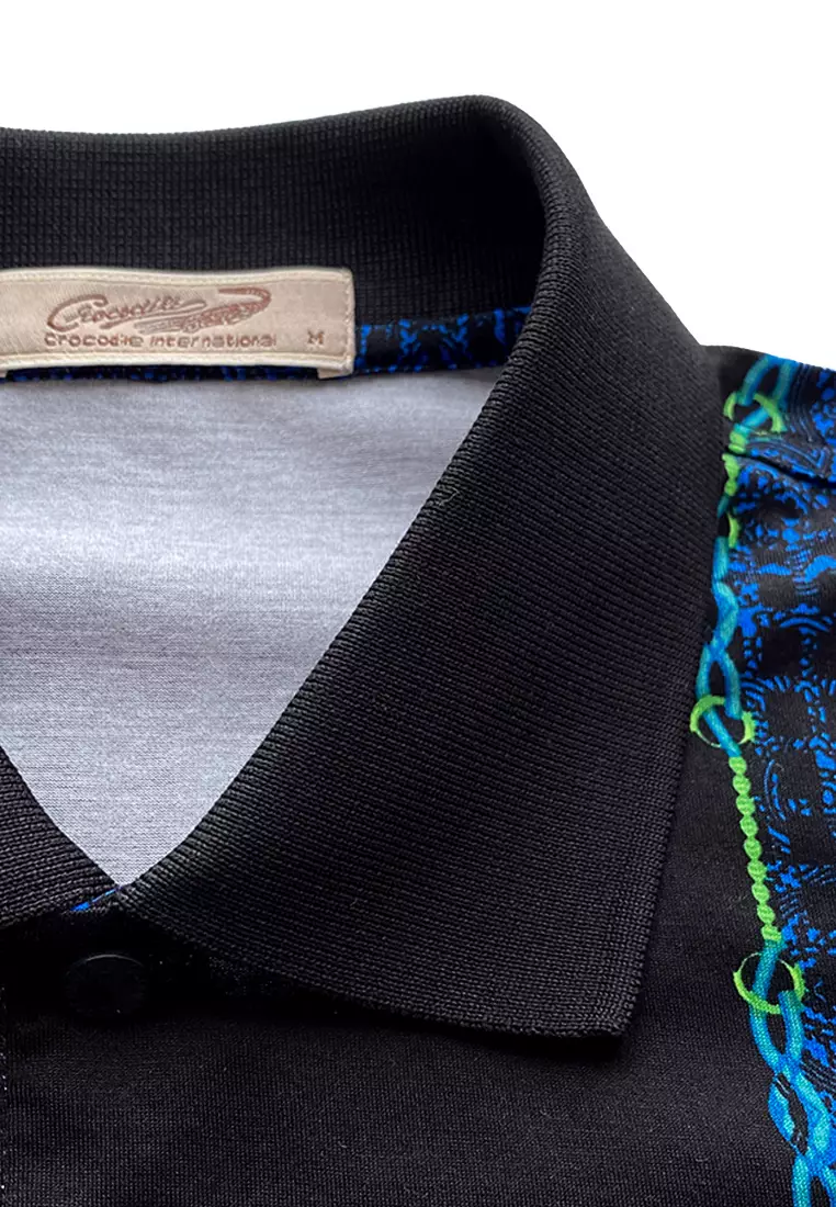 Crocodile DIAMOND 1819 Blue - Kaos Kerah Pria Men Polo Original Relax fit - Katun