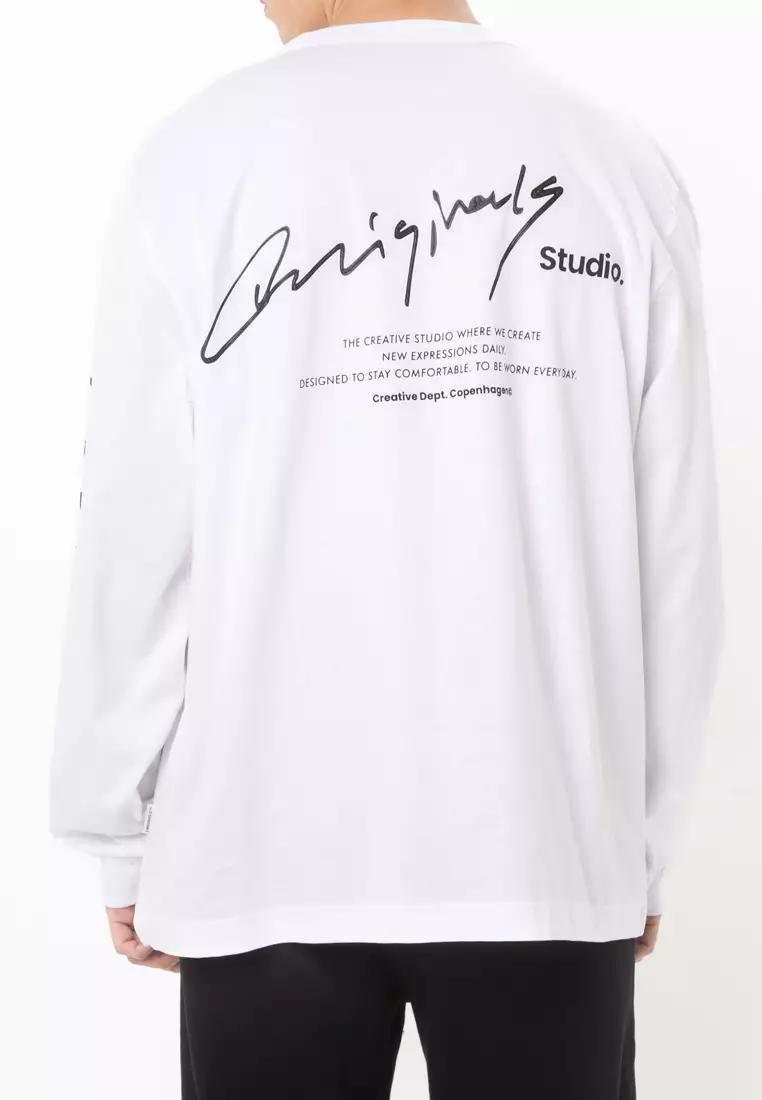 Manchester Script Long Sleeve Tee