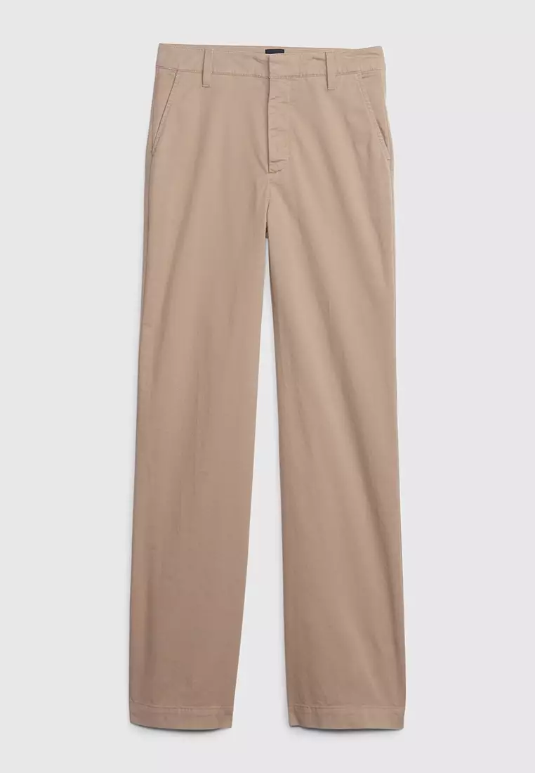 Buy GAP Khaki Flare Pants 2024 Online ZALORA   Gap 2889 5827823 6 