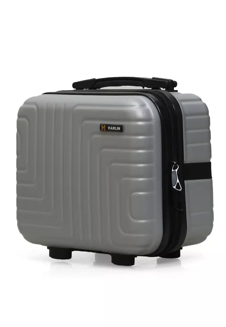 Alister Koper Cabin Hardcase Size 12 Inch Make Up Beauty Case Wanita Material ABS ORIGINAL - Silver