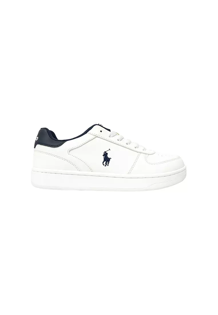 Discount on Polo Ralph Lauren  shoes - SKU: Polo Court- White & Navy
