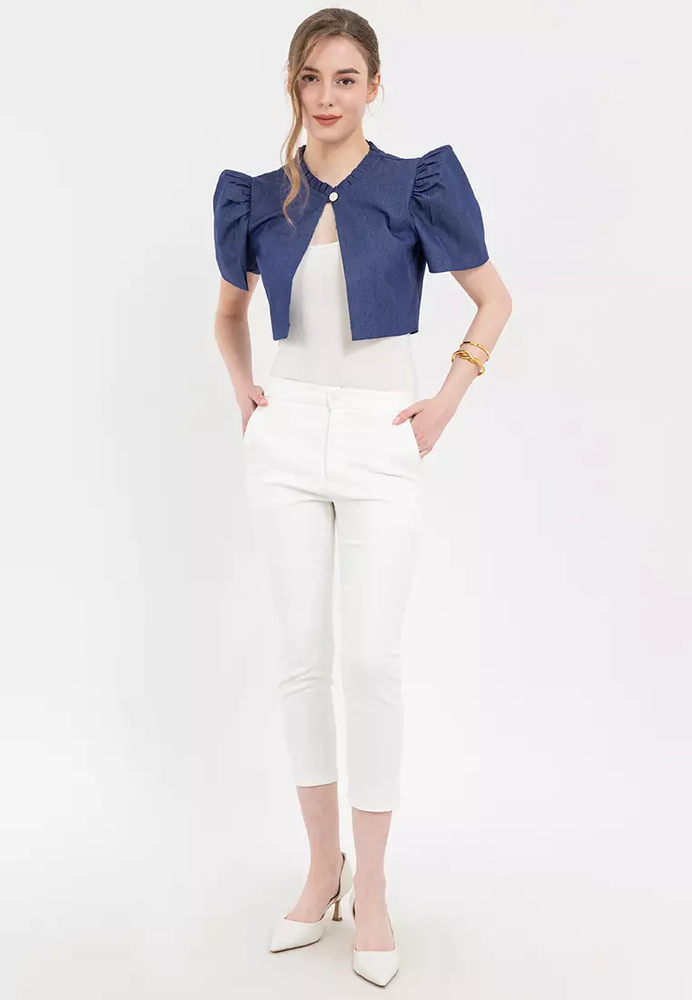 AMANI Denim Filipiniana Bolero