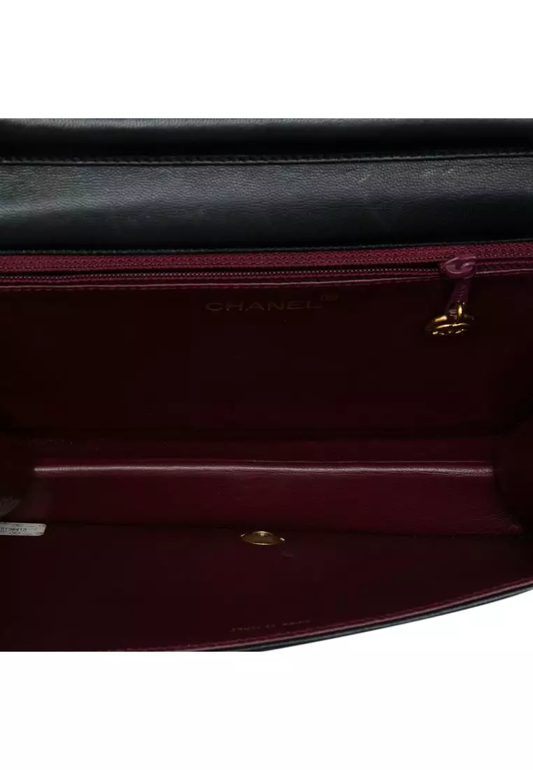 Pre-Loved Chanel Cc Quilted Lambskin Full Single Flap