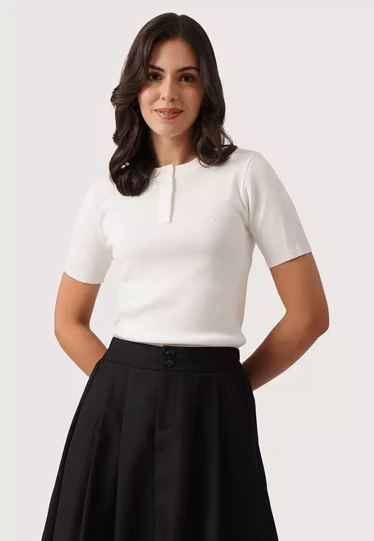Henley Knit Top