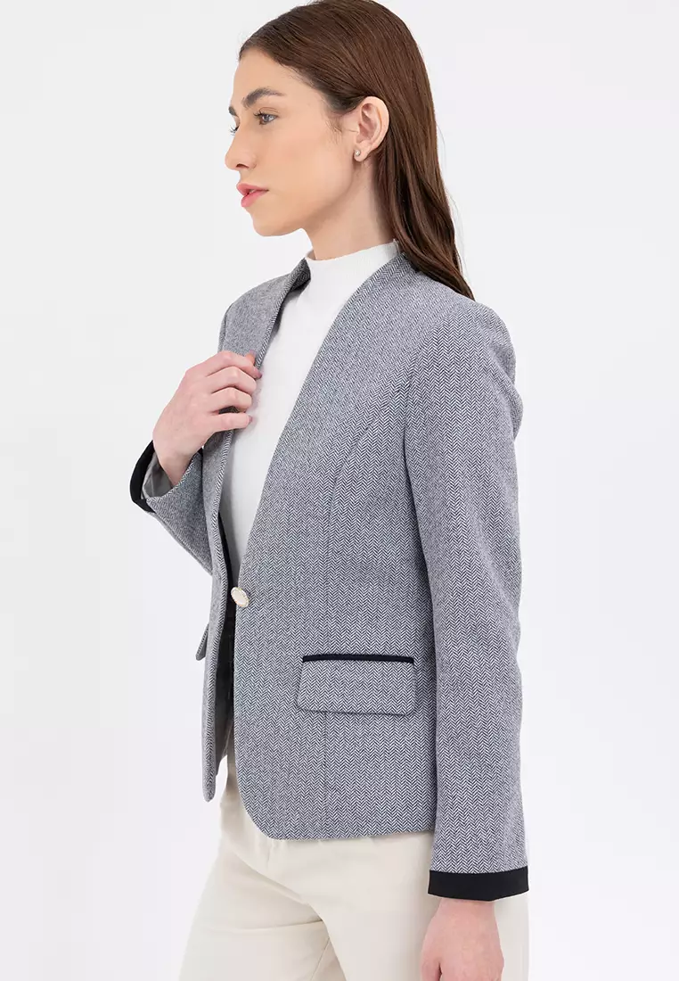 Herringbone Blazer