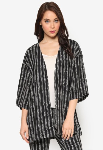 Stripe Kimono Cardigan