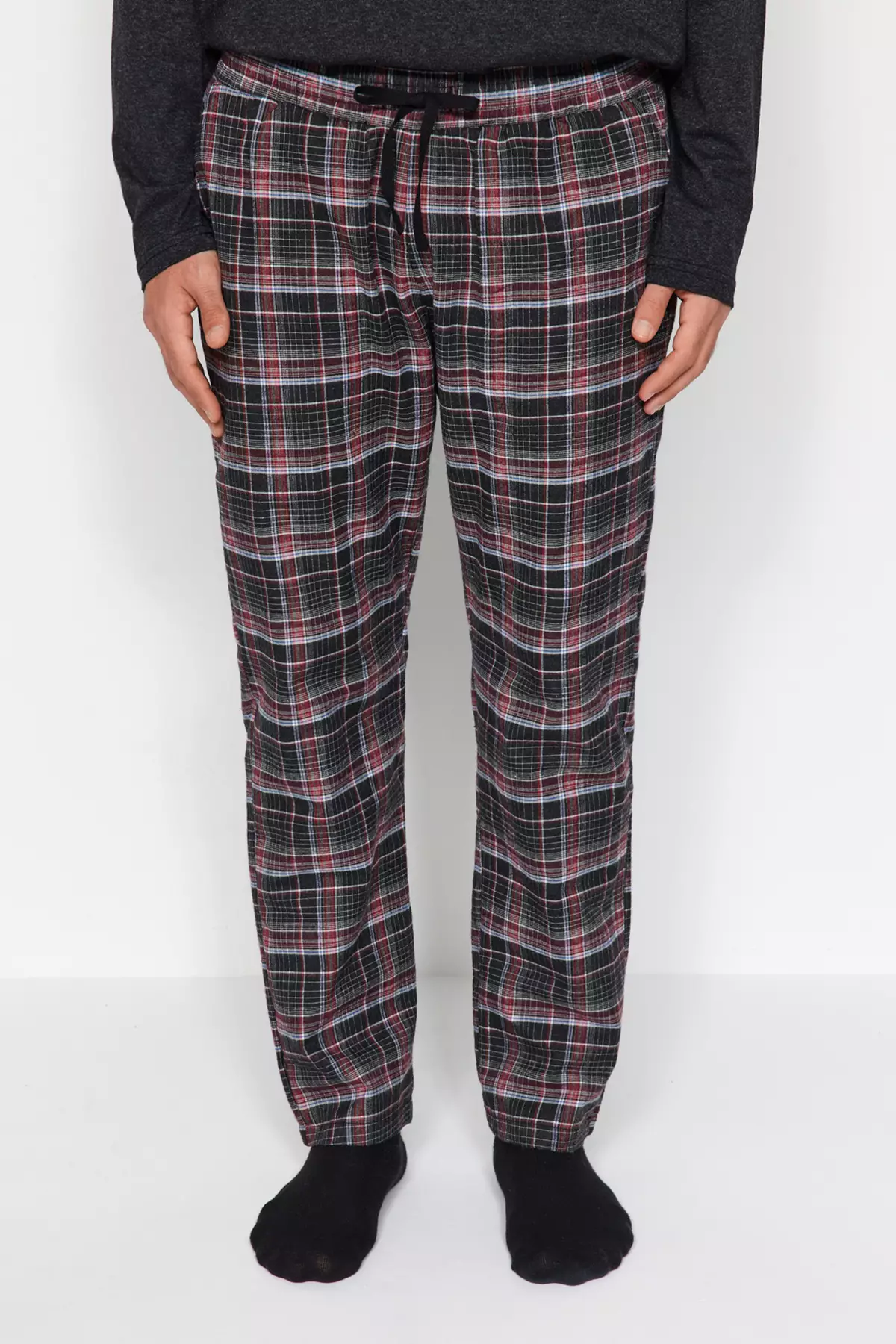 Mens flannel on sale lounge shorts