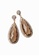 SHANTAL JEWELRY brown and gold White Topaz Smokey Quartz Earring with Gold Plated SH814AC93KJISG_1