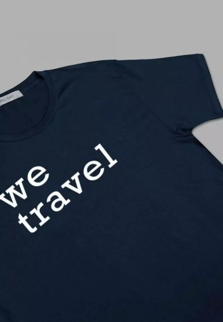 MT559I s/s we travel navy menXS