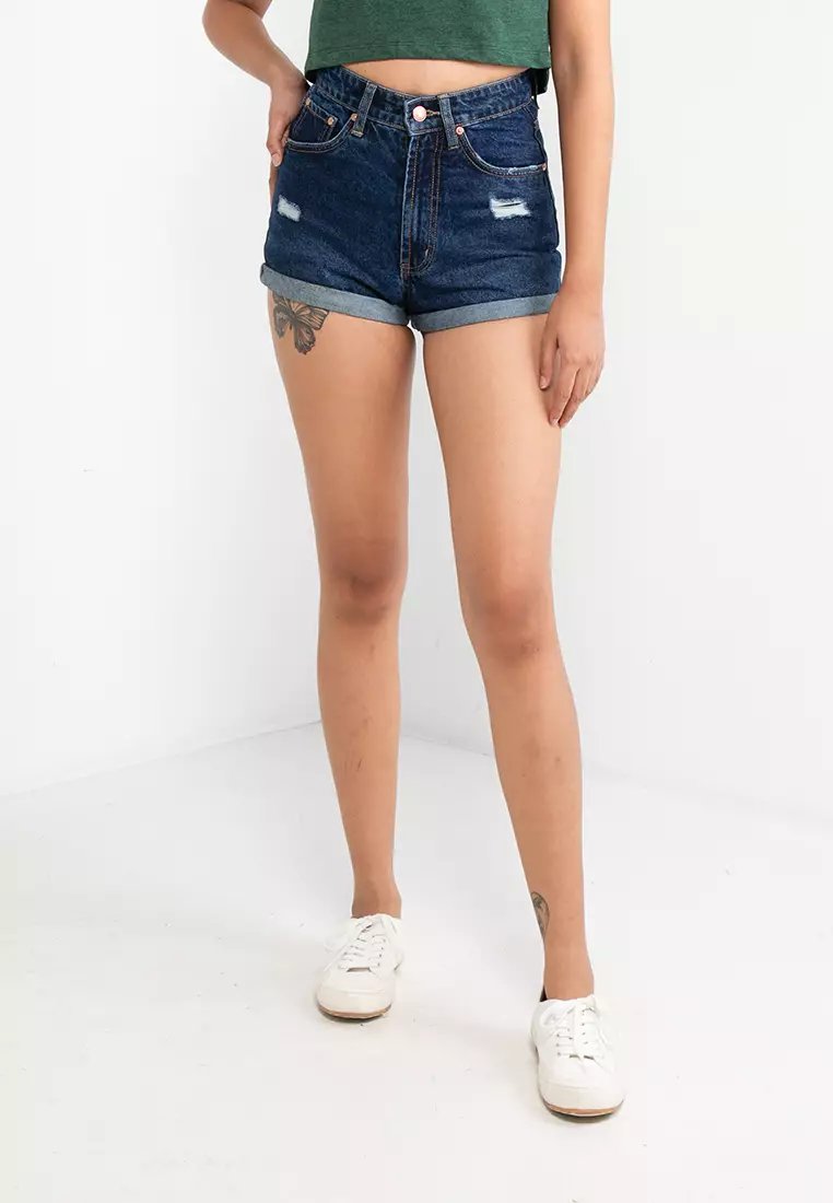 Denim shorts singapore top