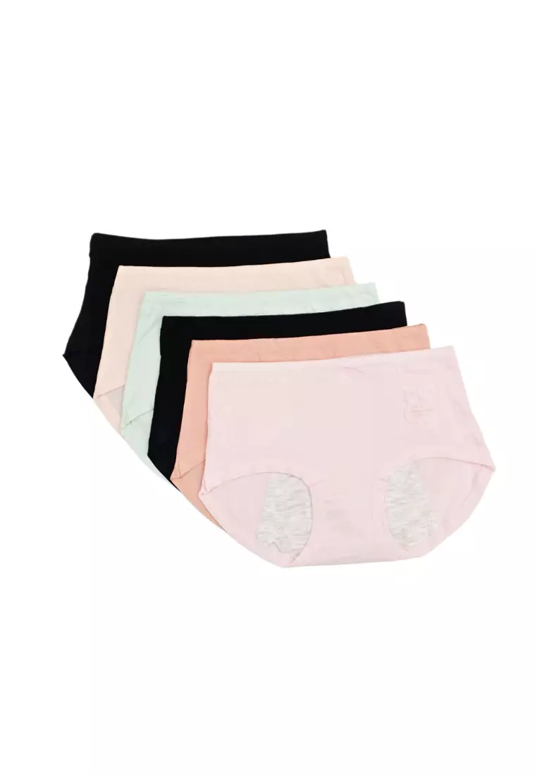 Buy Kiss & Tell 6 Pack Vera Cotton Menstrual Panties Bundle B 2023 Online