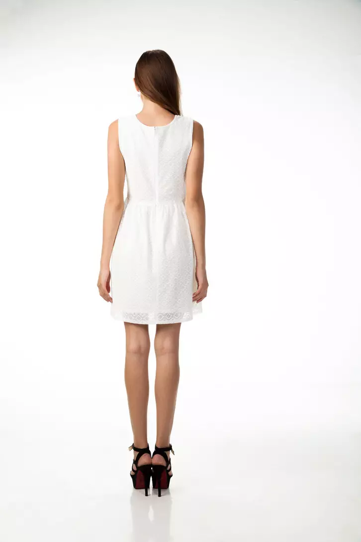Sophistix Autumn Lace Dress in Off-White