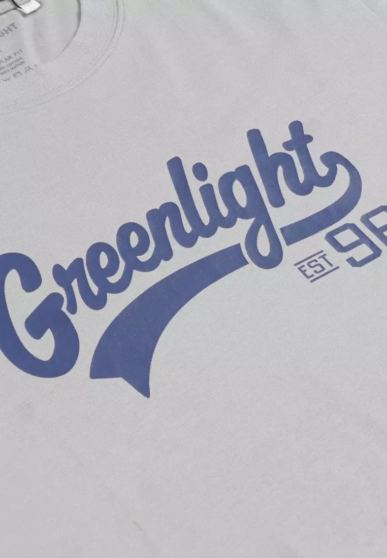 Greenlight Men's T-Shirt Short Sleeve Cotton Logo Script OL-C271223