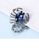 Glamorousky blue Fashionable Personality Scorpion Brooch with Blue Cubic Zirconia 61F85ACEACB999GS_3