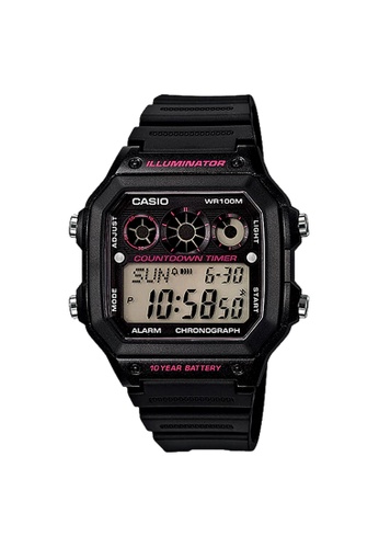 CASIO black Casio Sports Digital Watch (AE-1300WH-1A2) 1CF47AC5A528BEGS_1