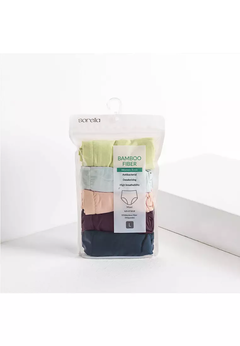 Panty Pack Natural Bamboo Women Basic Maxi S25-73018MX4