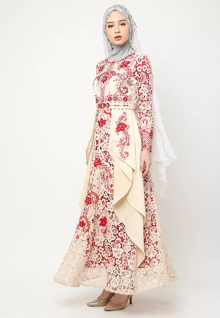 Bibiq Gamis Brokat Satin