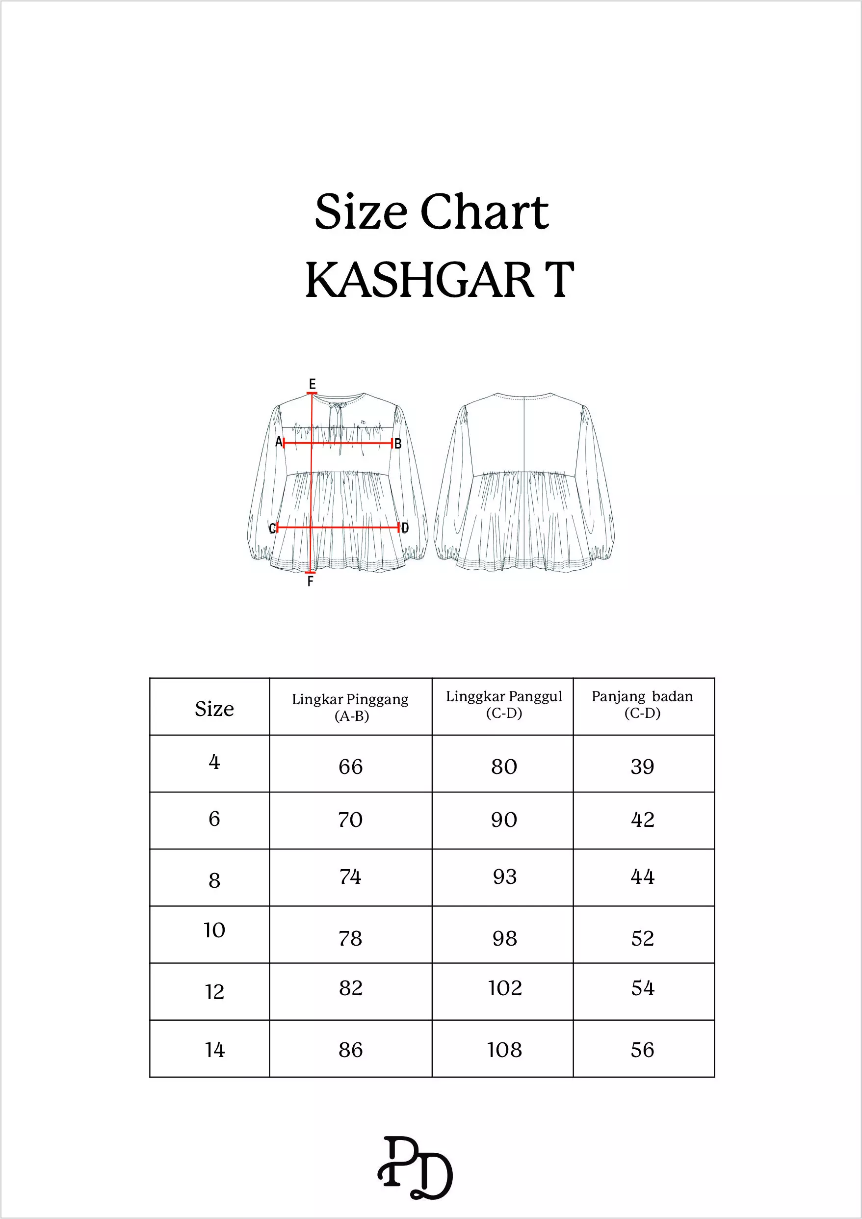 Pito Dito Girl Kashgar Setelan Panjang Anak Biru Denim - Size 4